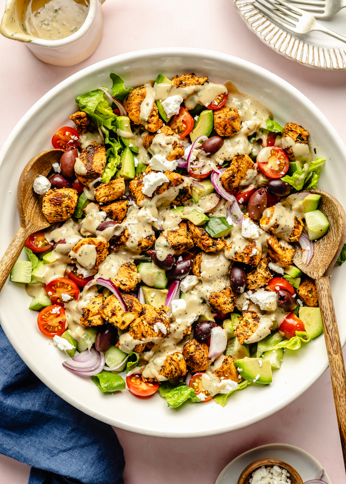 Chicken Greek salad